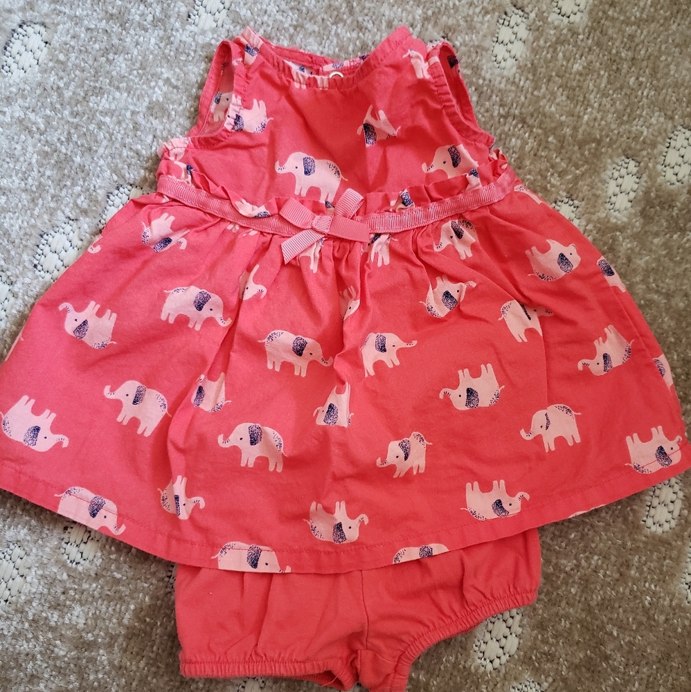 NB elephant 2 peice dress